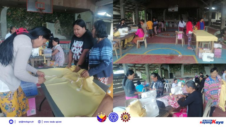 Crossing Rivers Creating Livelihoods TESDA Brings Curtain-Making Training to Tanglagan