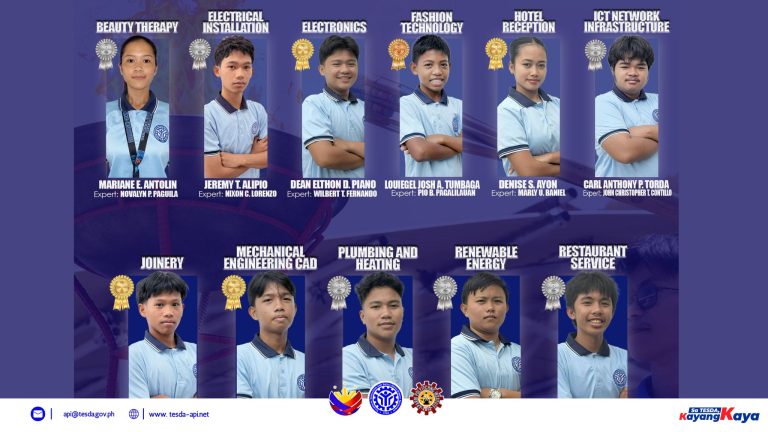 CONGRATULATIONS, TESDA-API CHAMPIONS!